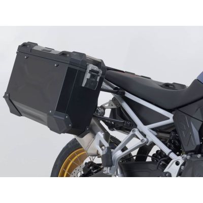 3x ALU kufry SW-Motech Trax Adventure + nosiče + tašky pro F900GS 2024+, černé