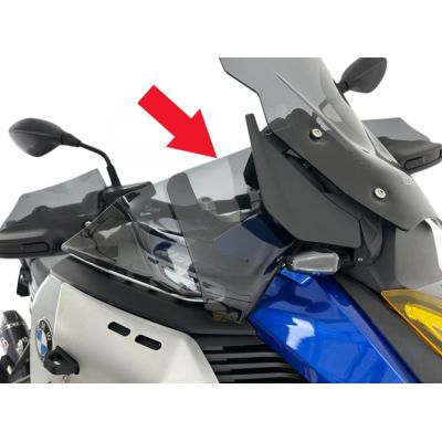 Přídavné přední deflektory WRS pro BMW R1300GS Adventure 2024+, tmavě kouřové