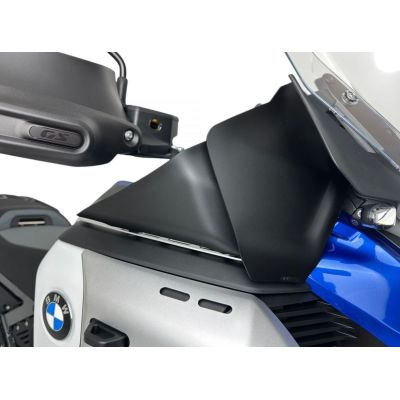 Přídavné boční deflektory WRS pro BMW R1300GS Adventure 2024+, černé matné