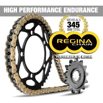 Bezúdržbová řetězová sada Regina HPE pro BMW F900GS/A 23+, F850GS/A 18-23, F800GS 23+, F750GS 18-23