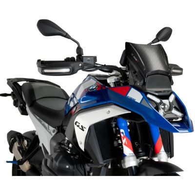Nízke plexi Puig Sport Plus 26cm pro BMW R1300GS/A 2023+ (s ACC), carbon look