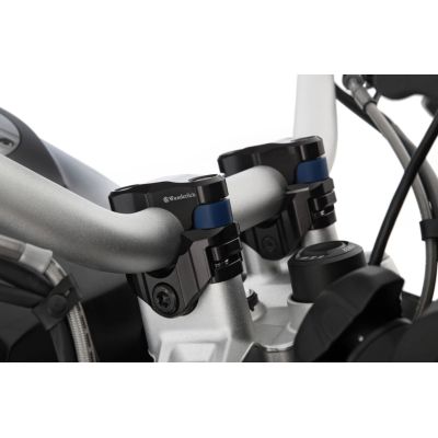 Wunderlich Ergo ProFLEX anti-vibration handlebar risers, 27mm higher for R1250GS/A 18-24, R1200GS LC 13-18, black