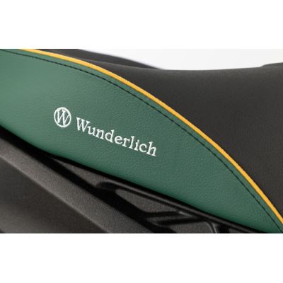 Heated Plug and Play standard front seat Wunderlich Aktivkomfort for R1300GS 2023+, green Tramuntana