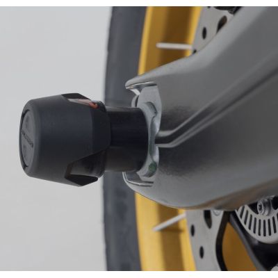 SW-Motech drop protectors for the rear wheel axle F900GS/A 24+, F850GS/A 18-23, F800GS 24+, F750GS 18-23