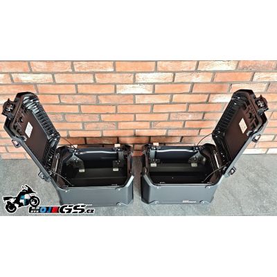 Originální hliníkové boční kufry pro BMW R1300GS Adventure 2024+, černé