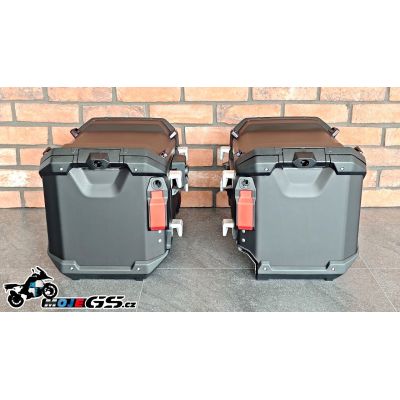 Originální hliníkové boční kufry pro BMW R1300GS Adventure 2024+, černé