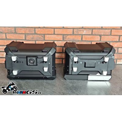 Originální hliníkové boční kufry pro BMW R1300GS Adventure 2024+, černé