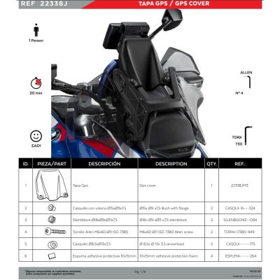 Kryt Puig proti vodě do kokpitu pro R1300GS/A 2023+