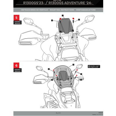 Kryt Puig proti vodě do kokpitu pro R1300GS/A 2023+