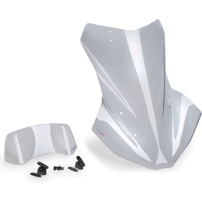 Vysoké cestovní plexi Puig 57cm s deflektorem pro BMW R1300GS/A 2023+ (bez ACC), lehce kouřové