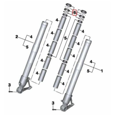Repair kit for fork seals for R1250GS/A 2018-2024, R1200GS/A LC 2013-2018