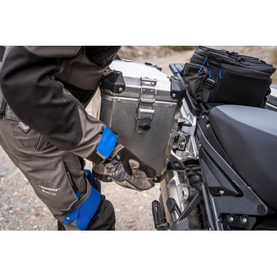 2x 45l ALU large side cases Wunderlich for BMW R1300GS Adventure 2024+, silver