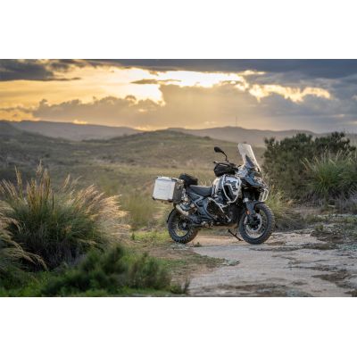 2x 45l ALU large side cases Wunderlich for BMW R1300GS Adventure 2024+, silver