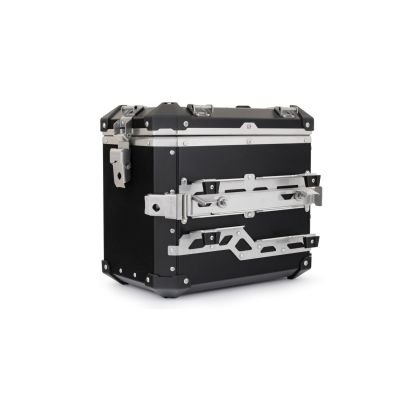 2x 45l ALU large side cases Wunderlich for BMW R1300GS Adventure 2024+, black