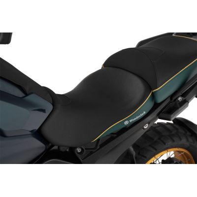 Vyhřívané Plug and Play snížené přední sedlo Wunderlich Aktivkomfort pro R1300GS 2023+, zelené Tramuntana