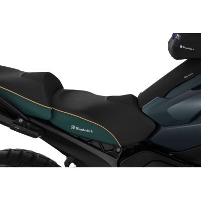 Heated Plug and Play raised front seat Wunderlich Aktivkomfort for R1300GS 2023+, green Tramuntana