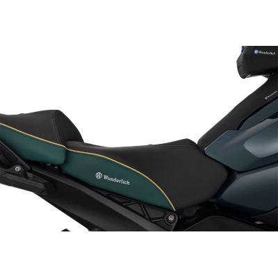 Heated Plug and Play raised front seat Wunderlich Aktivkomfort for R1300GS 2023+, green Tramuntana