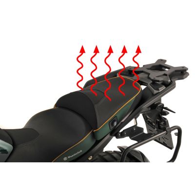 Vyhřívané Plug and Play standardní zadní sedlo Wunderlich Aktivkomfort pro R1300GS 2023+, zelené Tramuntana