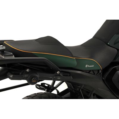 Vyhřívané Plug and Play standardní zadní sedlo Wunderlich Aktivkomfort pro R1300GS 2023+, zelené Tramuntana