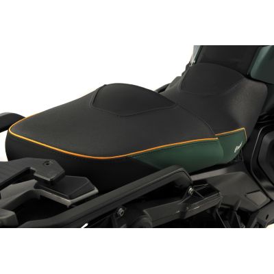 Vyhřívané Plug and Play standardní zadní sedlo Wunderlich Aktivkomfort pro R1300GS 2023+, zelené Tramuntana