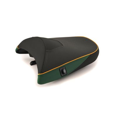 Vyhřívané Plug and Play standardní zadní sedlo Wunderlich Aktivkomfort pro R1300GS 2023+, zelené Tramuntana