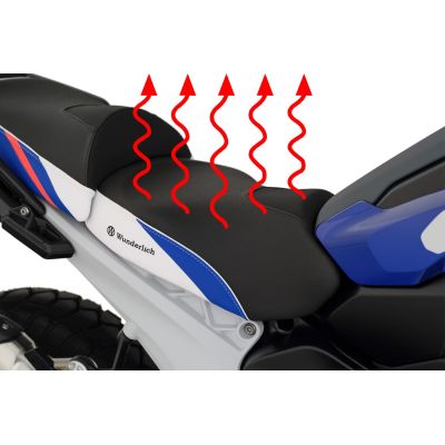 Vyhřívané Plug and Play zvýšené přední sedlo Wunderlich Aktivkomfort pro R1300GS 2023+, Trophy
