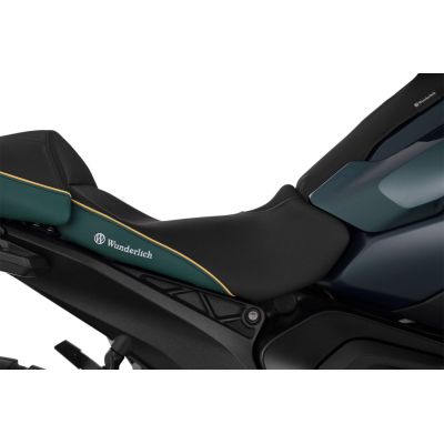Snížené přední sedlo Wunderlich Aktivkomfort pro R1300GS 2023+, zelené Tramuntana