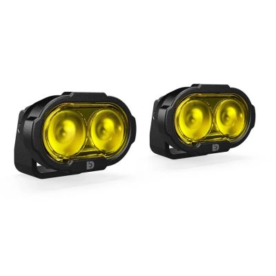 Přídavná LED světla Denali DL2 Datadim Technology, žluté sklo