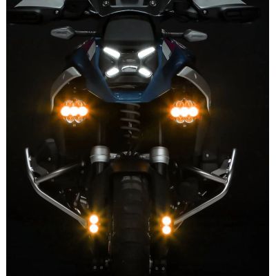 Denali DL2 Auxiliary LED Lights, Datadim Technology, orange glass
