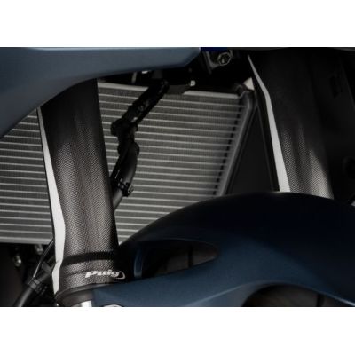 Universal protective coverings for front forks, black