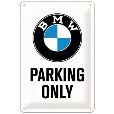 Plechová cedule BMW Parking only 40x30cm