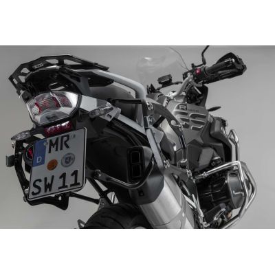 3x ALU kufry SW-Motech Trax Adventure + tašky + nosiče pro R1250GS, R1200GS LC 2013-2018, stříbrné