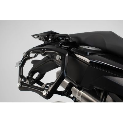 3x ALU kufry SW-Motech Trax Adventure + tašky + nosiče pro F800GS, F700GS, F650GS 2008+, stříbrné