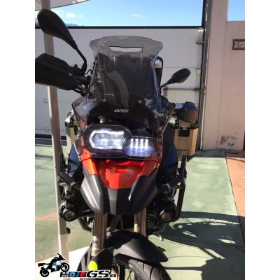 Plexi WRS 41cm s průduchem pro BMW F700GS, lehce kouřové